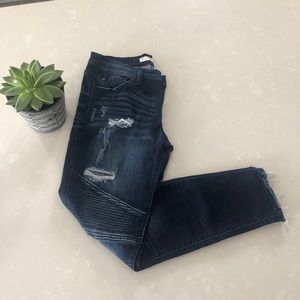 KanCan moto distressed jeans